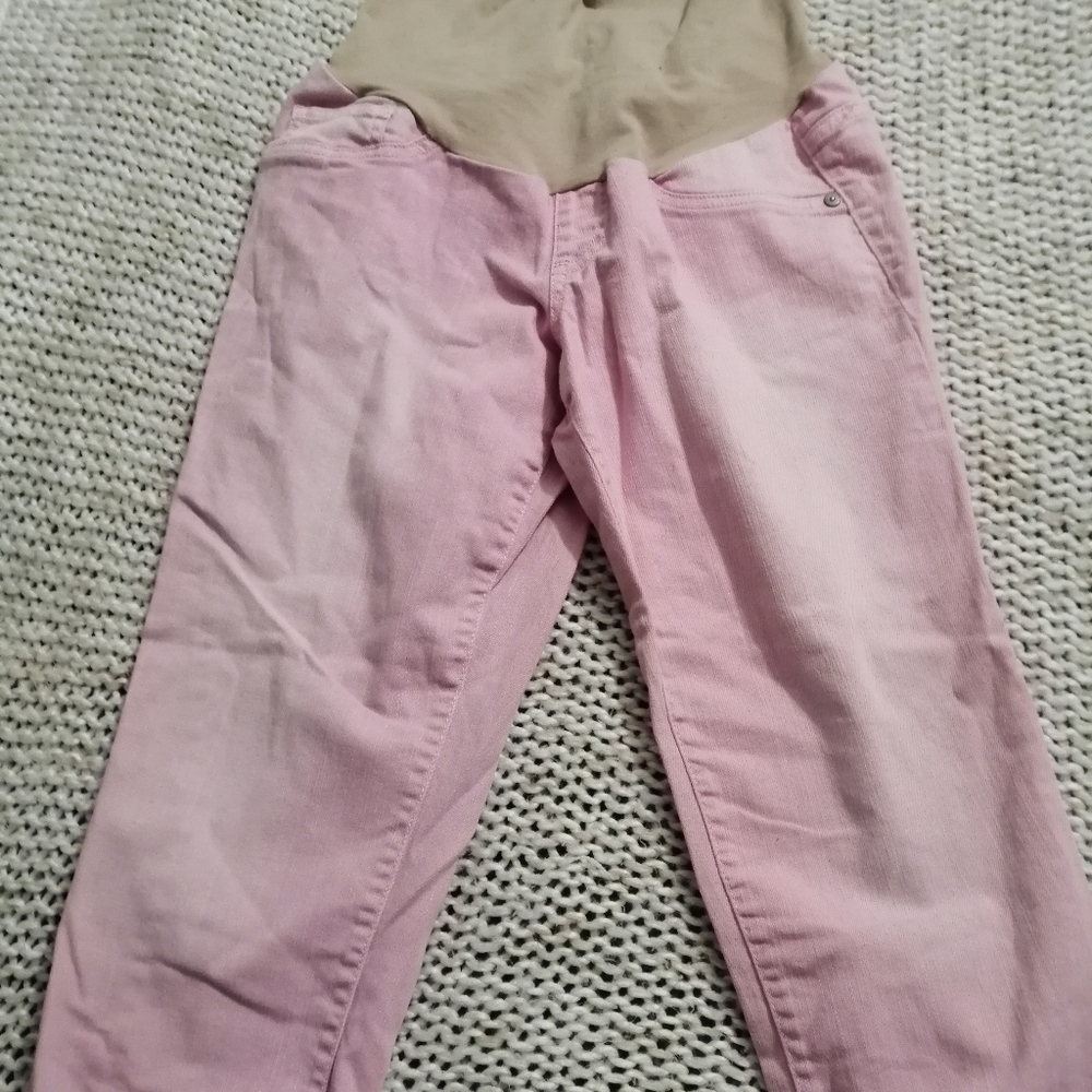 indigo Blue Capri maternity pants size